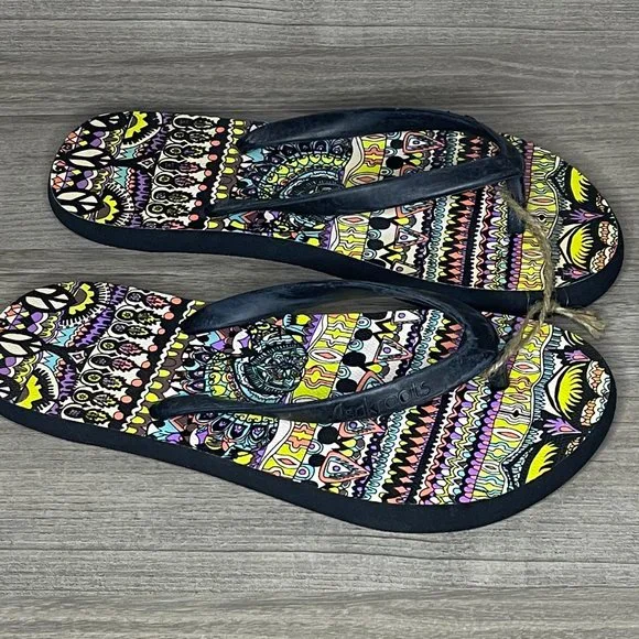 Sakroots Flip Flops Sandals & Mesh Bag NWT - Picture 3 of 5